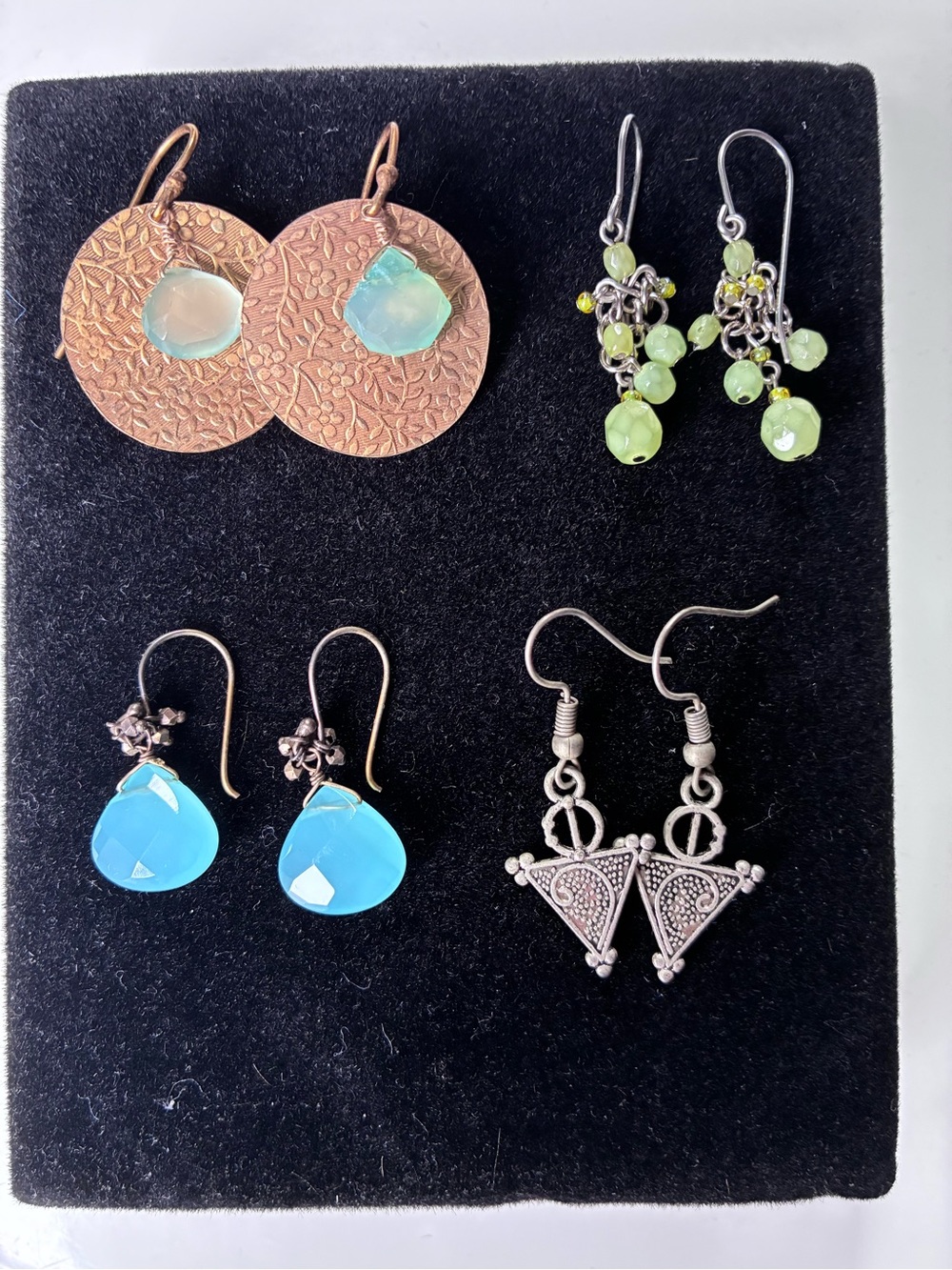 Lot of 4 Beaded Dangle Earrings